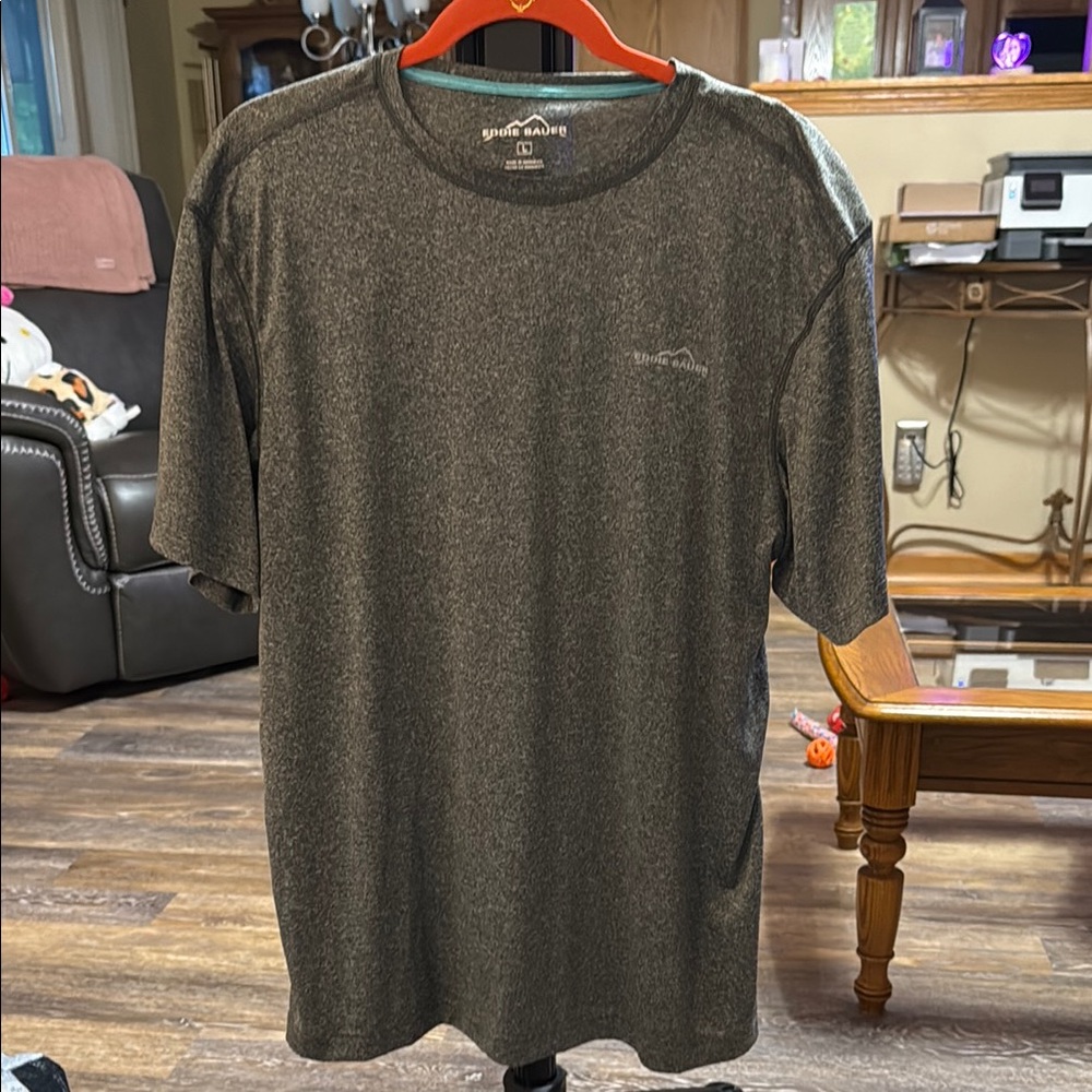 Eddie Bauer Men's Charcoal Short Sleeve Tee